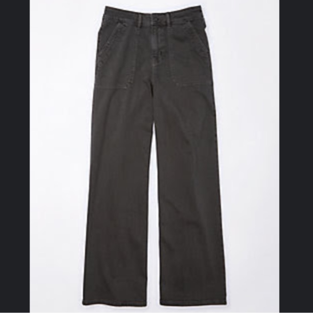 American Eagle Outfitters Dreamy Drape Stretch High-Waisted Baggy Wide Leg Pant